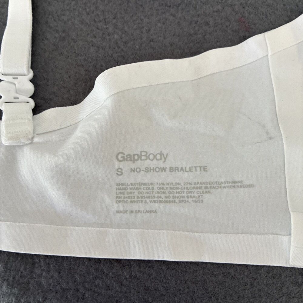 Gap Bralette Women Medium Black No-Show Bralette Wireless Adjustable Straps - Picture 7 of 14